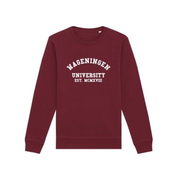 Casual Sweater Wageningen University Burgundy