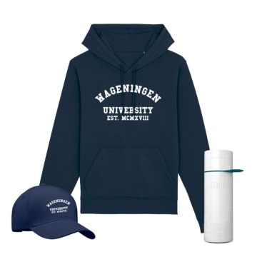 Hooded Sweater Pakket WUR Navy
